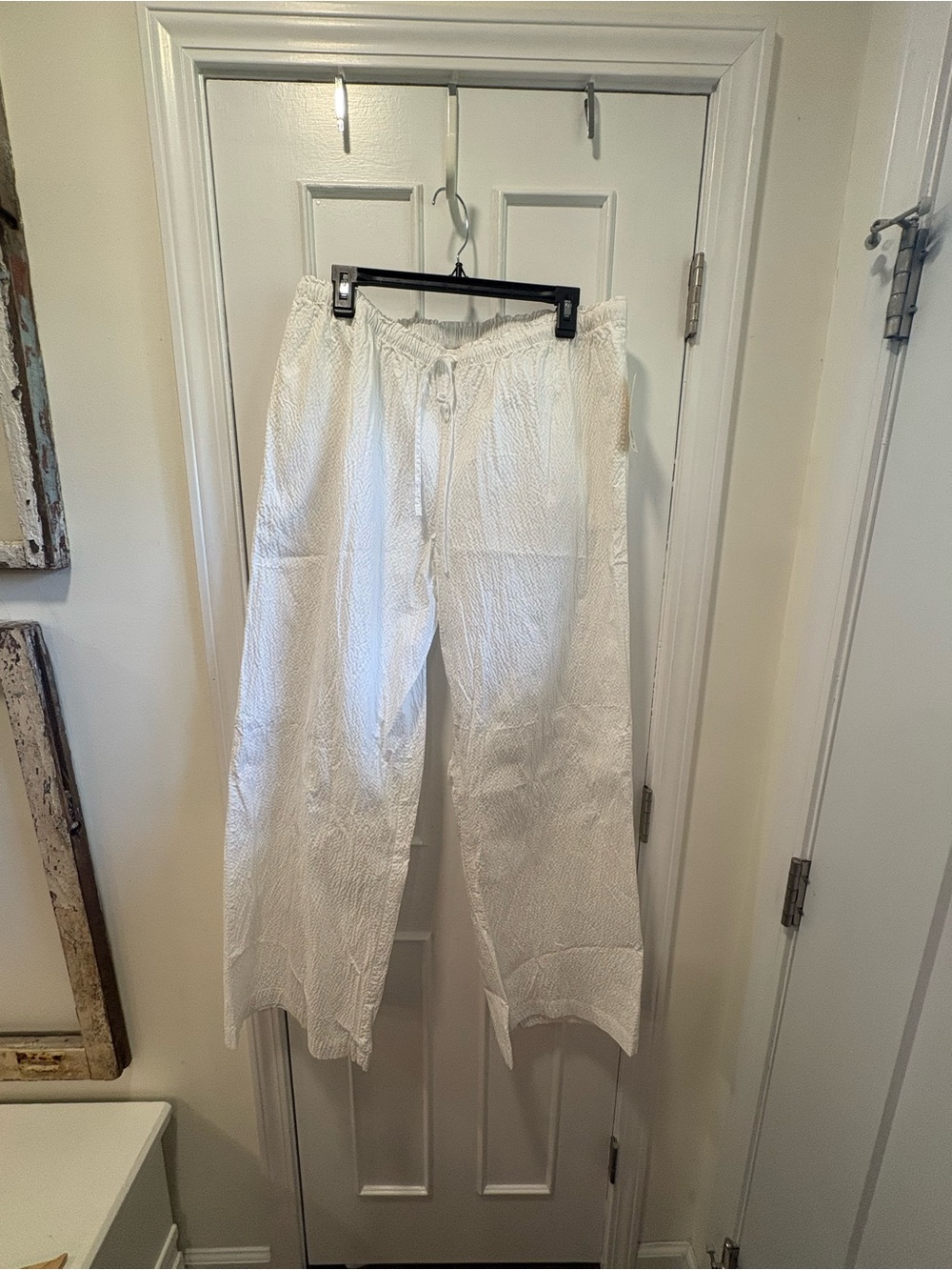 a new day White Wide Leg Drawstring Pants